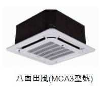 (image for) 美的 MCA3-12HRFN1-Q 一匹半 藏天花式分體式冷氣機 (八面出風/變頻冷暖)