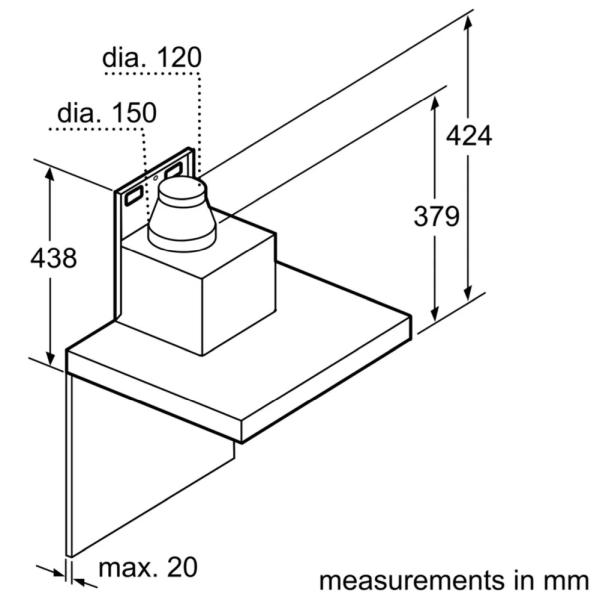 (image for) 博世 DWB91PR50B 36吋 掛牆式抽油煙機 (不銹鋼色)