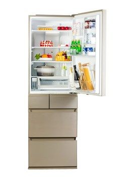 (image for) Panasonic NR-E412BG-N3 410L Slot-in type 5-door "Inverter" Refrigerator (Champagne Gold)